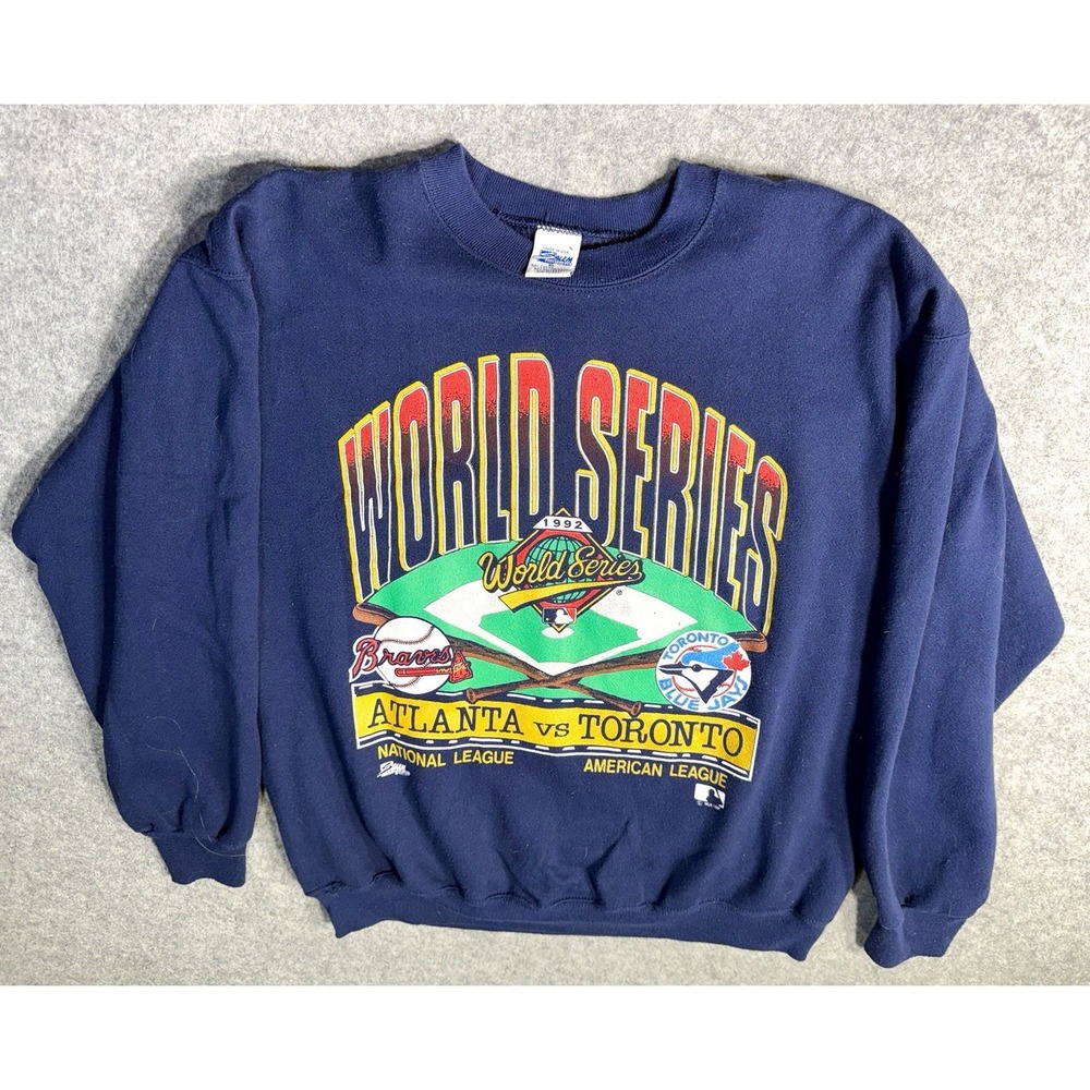 Salem Sportswear 1992 World Series Braves vs Blue Jays Sweatshirt XL